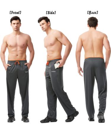 SACUIMAN Men's Sweatpants 3-Pack - X-Large, Open Bottom Athletic Pants with Zipper Pockets for Workout, Running, Gym - Bright Series - Buy Online on GoSupps.com