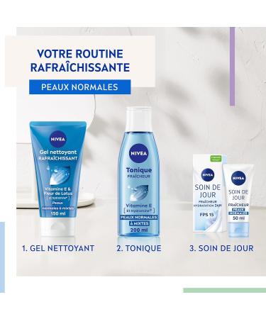 NIVEA Fresh Cleansing Gel (1 x 150 ml) Facial cleanser enriched with Lotus flower & Hydramine deeply cleanses and removes impurities Purifying gel for normal to combination skin - Buy Online on GoSupps.com