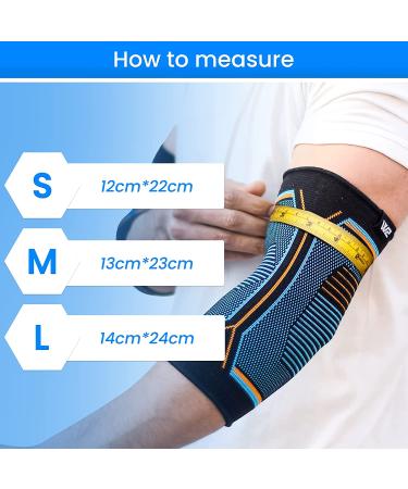 Sportswear Studio Elbow Brace (Pack of 2) - Anti-Slip Compression Sleeves for Tendonitis and Tennis Elbow Relief - Ideal for Arthritis, Workout, Weightlifting - Men and Women (Medium) - Buy Online on GoSupps.com