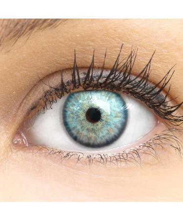 Contact lenses colored 'ibiza gray' without starch colored gray monthly lenses soft lentils soft hydrogel 2 pieces color lens + lentil container 0.0 diopttries natural colors series - Buy Online on GoSupps.com