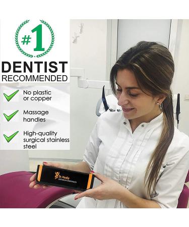 Dental Plaque and Tartar Removal Tool Kit - Professional Stainless Steel Hygiene Instruments for Dental Care - Buy Online on GoSupps.com