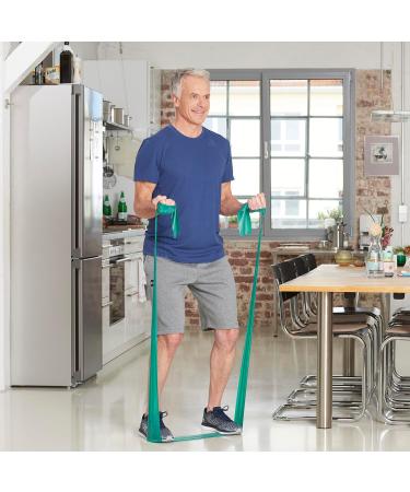 Theraband Original Fitness Band | Resistance Band for Strength Training & Weight Loss | 45.5m Green Roller | Home & Gym Use - Buy Online on GoSupps.com