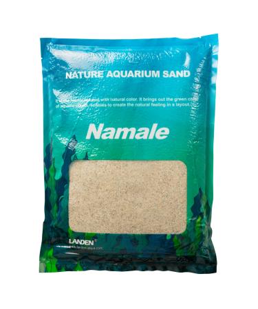 LANDEN Aquarium Sand, Super Natural for Aquarium Landscaping, Cosmetic Sand, Fine Grain Natural Color Sand for Freshwater, Saltwater or Blackwater Biotope Tank Namale River Sand 11 lbs(4.2L,1 pack)