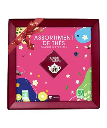 English Tea Shop - Coffret Cadeau de Th s Bio Assortiment de 32 Sachets