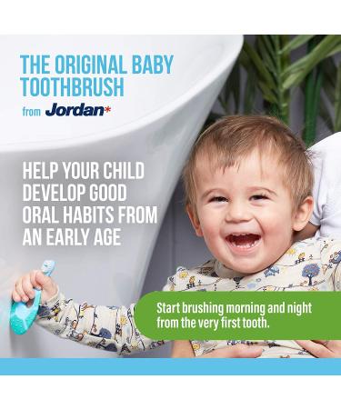 Jordan Step 1 Baby Toothbrush 4 Pack | Soft Bristles, BPA Free | Ages 0-2 Years - Buy Online on GoSupps.com