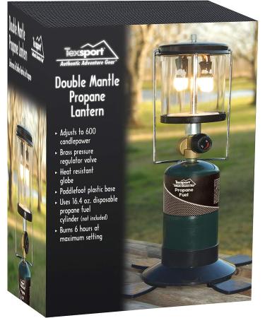 Texsport Double 2 Mantle Propane Lantern - Outdoor Use - Green - Buy Online on GoSupps.com