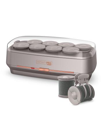 INFINITIPRO BY CONAIR Hot Roller Set with Ionic Generator  Eight 2-inch Jumbo Rollers plus Eight 2-prong clips