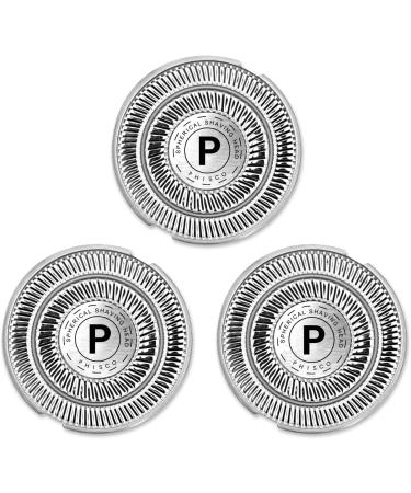 Phisco Waterproof Replacement Blades for Electric Electric Razors - Compatible with RMS8112 Set of 3 Quick-Charge Wet/Dry Use Silver - Buy Online on GoSupps.com