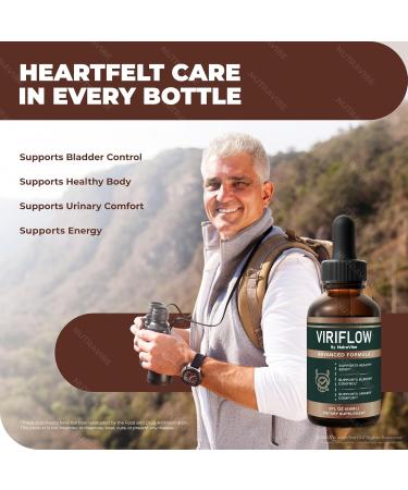 (3 Pack) ViriFlow Drops Viri Flow Natural Prostate Health Support | Premium Sublingual Formula for Energy Performance & Active Lifestyle | Easy-to-Use Non-Habit Forming Official (90 Servings) - Buy Online on GoSupps.com