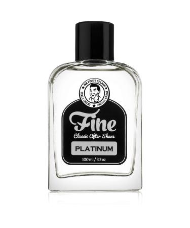 Fine Platinum Men's Aftershave - A Splash Of Classic Barbershop Aftershave for Modern Men - The Wet Shaver s Favorite