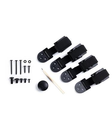 Anti Tip Furniture Anchor & TV Straps w/Ultra-Strong Mounting Hardware & Safety Stud Finder Locks-in Heavy Objects for Instant Earthquake  Child & Baby Proofing (Black  4 Straps + Stud Finder) - Buy Online on GoSupps.com
