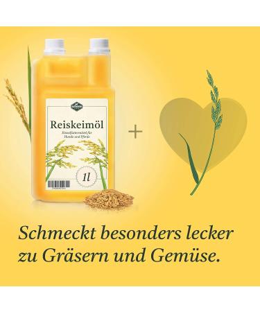 Martenbrown Rice Germ Oil 1L for Horses Dogs & Donkeys | Dietary Supplement for Dry & Canned Food | Practical Dosing Bottle - Buy Online on GoSupps.com