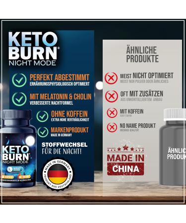 Keto Burn Night Mode Capsules - 180ct | Enhanced Formula with Melatonin & Choline for Fast Metabolism | Buy Now for Optimal Night Support - Ships Internationally - Buy Online on GoSupps.com