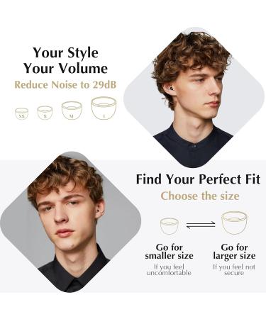 Fita+ Quiet & Showy Ear Plugs - Noise Reduction for Concerts (Silver-vine) | Premium Comfort & Sound Protection - Shop Internationally - Buy Online on GoSupps.com