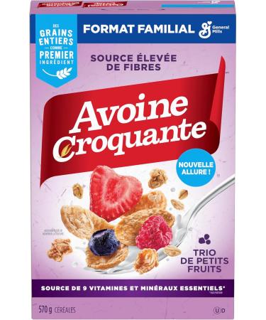 OATMEAL CRISP - Family Size Pack - Triple Berry Cereal Box Whole Grain is The First Ingredient 570 Grams Package of Cereal FAMILY SIZE Berry Cereal 570 g (Pack of 1) - Buy Online on GoSupps.com