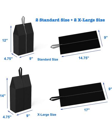 Simple Houseware 4 Pack Travel Shoe Bags - Keep Your Shoes Organized on the Go - Buy Online on GoSupps.com