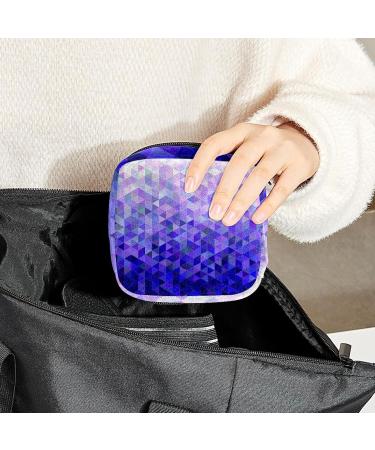 Abstract Triangle Art Color Period Bag - Sanitary Napkin Storage & Travel Makeup Pouch - GIAPB - Buy Online on GoSupps.com