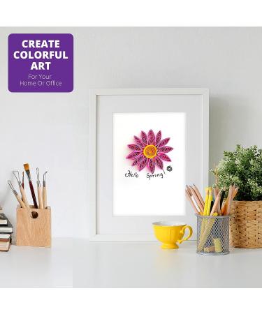 My Creative Camp Beginner's Quilling Kit - DIY Craft Kit for Kids and Adults | 10 Projects with Storage Box, Tools, Gem Stickers, Supplies, and Paper Strips - Includes Instructions and Shape Chart - Buy Online on GoSupps.com