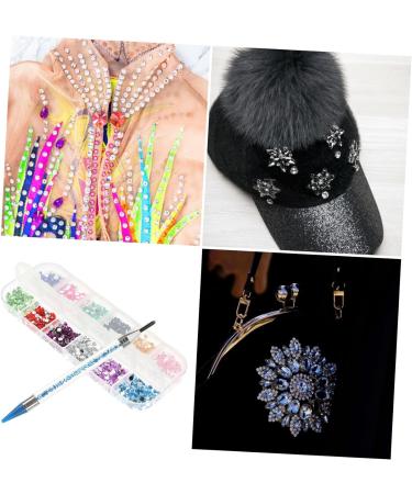 POPETPOP 1 Set flatback colorful rhinestones blue rhinestones nail gems for acrylic nails rhinestones for nails rhinestone picker dotting pen nail rhinestone kit round nail Multifunction 16x1cm Blue - Buy Online on GoSupps.com