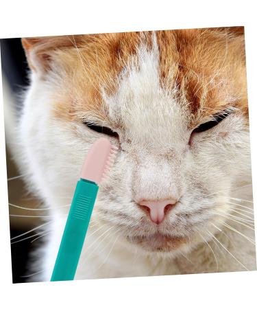 Kisangel 2pcs Eye Gum Cleaner Tear Marks Brush for Dogs Toallitas Desmaquillantes Pet Comb Dog Eye Cleaner Pp 10.00X3.20X1.00CM Assorted Color - Buy Online on GoSupps.com