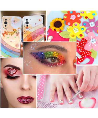 Buy ijizuo Glitter Stones - Self-Adhesive Rhinestone Stickers for DIY Nail Phone & Clothing Decorations | 4 Sheets Colorful Mixed Designs - Buy Online on GoSupps.com
