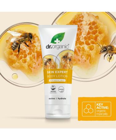Buy Dr. Organic Skin Expert Body Lotion with Gel e Royale Natural Vegetarian Paraben & SLS-Free 200ml for All Skin Types Eco-Friendly & Animal Test-Free - Buy Online on GoSupps.com