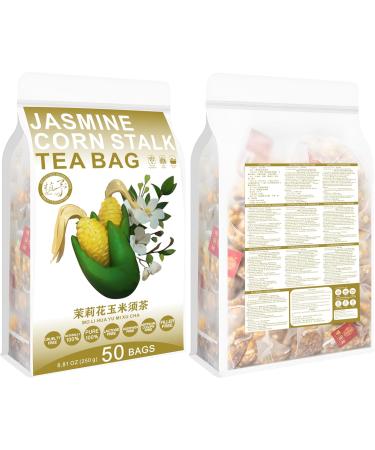 100% Pure Natural Herbal Tea Jasmine Corn Stalk Tea Bag 250g/8.81oz (5g*50bags) Grain de ma s jasmin gard nia sans caf ine sans additifs sans OGM - Buy Online on GoSupps.com
