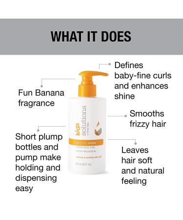 GREAT CLIPS Kid's Crazy Curls Cream 8oz - Defines & Smoothes Frizzy Hair for Ages 4-10 - Buy Online on GoSupps.com