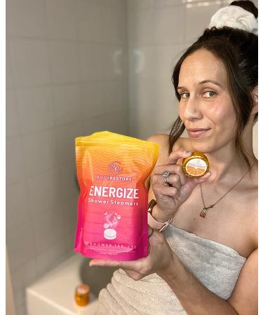 BodyRestore Shower Steamers - Aromatherapy Tablets (Pack of 12) | Citrus & Cocoa Scented Gifts for Men & Women - Buy Online on GoSupps.com