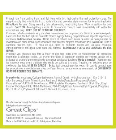 GREAT CLIPS Solutions Thermal Protection Spray 6.5oz - Buy Online on GoSupps.com