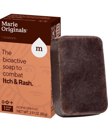 Marie Originals Itch Relief Soap Body Wash Bar - All Natural Instant Relief from Insect Bites, Chicken Pox, Chiggers and Other Skin Irritations ie. Anti- Itch Calming Soap 2.9 Ounce (Pack of 1)