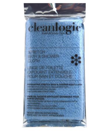 Clean Logic Stretch Bath & Shower Cloth (Assorted Colors) (2 Pack)
