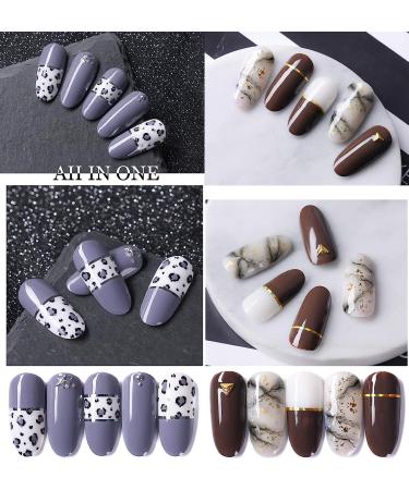 60 Colors Nail Striping Tape Line with 2 Nail Tape Dispensers - Nail Art Decoration Stickers for DIY Nail Tip Designs - Buy Online on GoSupps.com