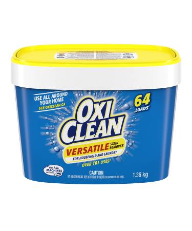 OxiClean Verstaile Stain Remover for Household and Laundry - 64 Loads (for All Machines Including He) Versatile 2.99375 Pound (Pack of 1)