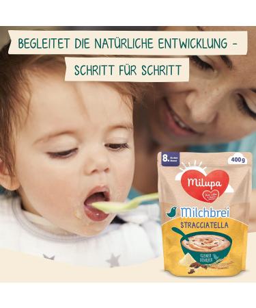 Milupa Milk Porridge Stracciatella for Little Connoisseurs | 400g - Ideal for Babies 8 Months+ | Premium International Shipping - Buy Online on GoSupps.com