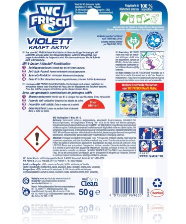 Toilet Fresh Power Active Violet & Magnolia 10 Pack | Powerful Toilet Cleaner with Fragrance Stones for Visible Cleaning & Fresh Scent - Buy Online on GoSupps.com
