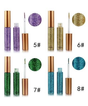 DekRion Silver Glitter Eyeliner - Long-Lasting Waterproof Eye Makeup - Buy Online on GoSupps.com