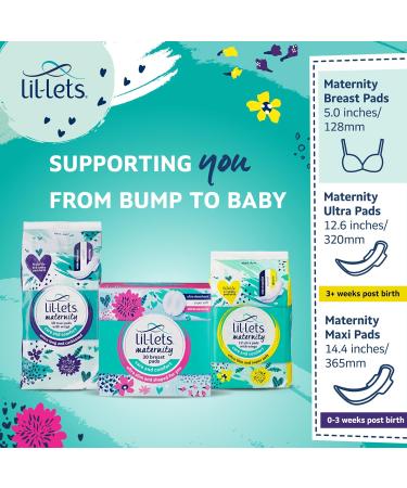 Lil-Lets Breast Pads - Ultra-Thin Absorbent & Fragrance-Free - 120 Individually Wrapped Nursing Pads for Maximum Comfort & Protection Postpartum - Buy Online on GoSupps.com