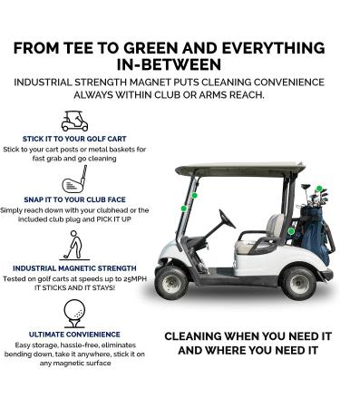 TAG Golf Co Small Magnetic Microfiber Golf Towel for Club or Putter - 6 x 6 - Portable Ball Cleaner - Sidekick Series - Buy Online on GoSupps.com