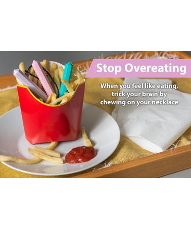 Tilcare Chew Chew Pencil Sensory Necklace Set - Silicone Chewy Toys for Autism - TurquoisePinkPurple - Buy Online on GoSupps.com