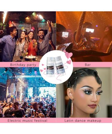 Silver Body Glitter Stick - Holographic Chunky Gel for Concerts Festivals & Parties | Sparkling Mermaid Makeup Accessories - Buy Online on GoSupps.com