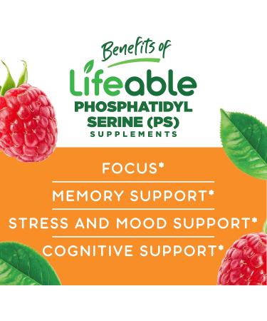 Lifeable B Complex Kids + Phosphatidylserine (PS) Kids Gummies Bundle - Great Tasting Vitamin Supplement Gluten Free GMO Free Chewable Gummy - Buy Online on GoSupps.com