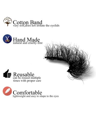 5D Fluffy Mink False Eyelashes - Natural and Dramatic Long Lashes for Women - Reusable and Durable - 1 Pair - Buy Online on GoSupps.com