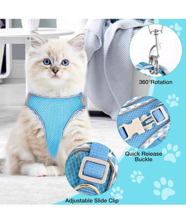 Adjustable Cat Dishes with Leash | Outbreak-Proof & Reflective Cat Supplies for Small Dogs - Buy Online on GoSupps.com