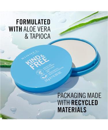 Rimmel Kind + Free Natural Finish Pressed Powder Deep 050 - Vegan Formula | Long-lasting Coverage - Buy Online on GoSupps.com