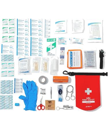 Breakwater Supply Waterproof First Aid Kit Dry Bag - Emergency Survival Supplies for Boating, Camping, Kayaking - Lightweight, Floating, Reflective - Red Color - Buy Online on GoSupps.com