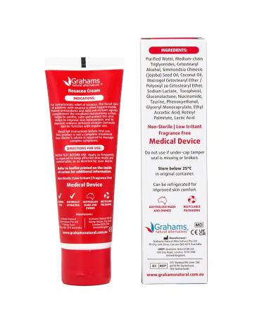Grahams Natural Rosacea Treatment Kit - Rosacea Cream (2.64 fl oz) + Anti-Redness Face Wash (4.23 fl oz) - Buy Online on GoSupps.com