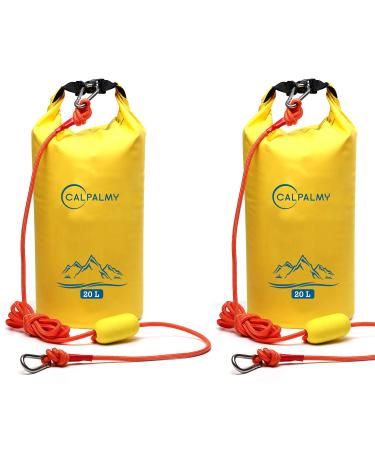 CALPALMY (2-Pack) 2-in-1 Sand Anchor for Small Boats, Power Watercrafts, Canoes and Kayaks | Waterproof Dry Bag for Hiking, Camping, Water Sports, Kayaking, Boating, Surfing and Tubing