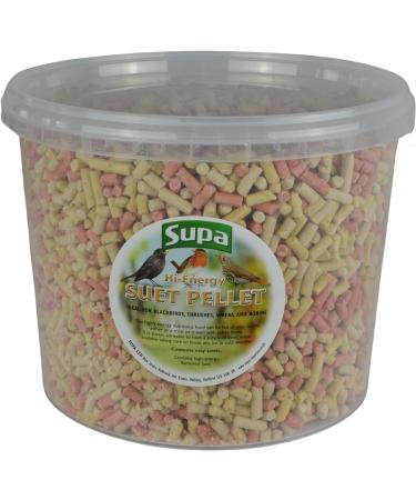 Supa Mixed Suet Pellets for Wild Birds 3 Litre Bucket High Energy Protein Rich Treat For Garden Birds Attract More Birds To Your Garden Quality Wild Bird Food package may vary - Buy Online on GoSupps.com