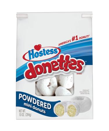 Hostess Donettes Powdered Bagged, 10 Ounce 10 Ounce (Pack of 1)